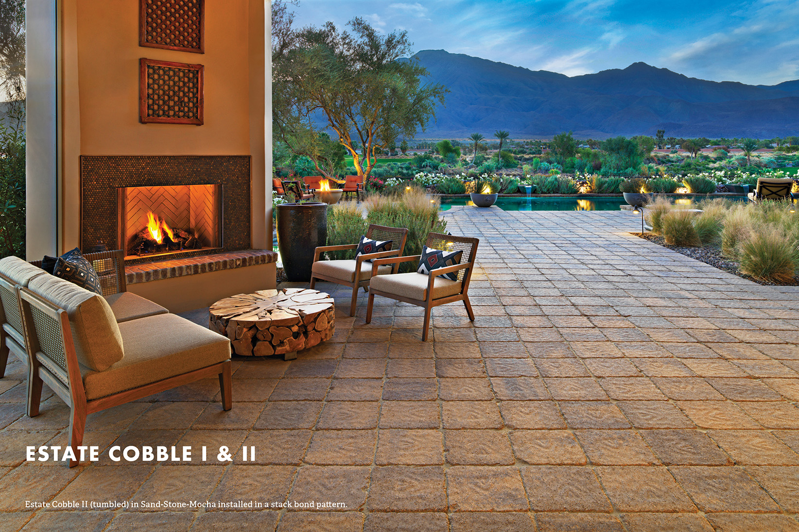 Mountain view patio