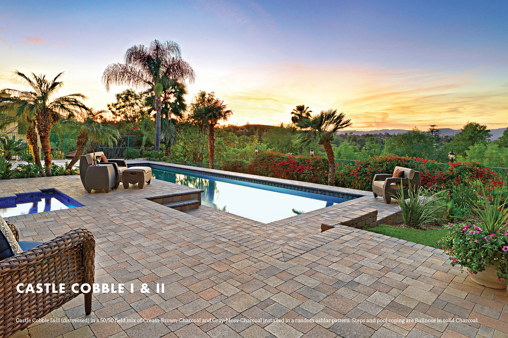 Large format paver driveway
