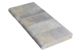 blended gray moss charcoal color profile 6 by 14 inch bullnose coping.