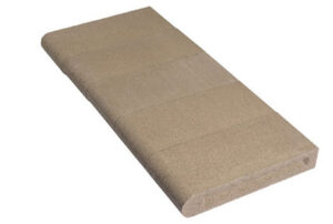 stone color profile 6 by 14 inch bullnose coping.