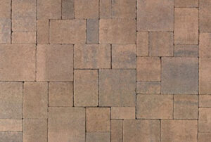 Distressed Cream Brown Charcoal Castle Cobble color profile.