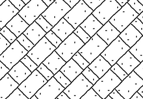 Estate Cobble Random Runner 45°